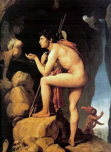 Jean Auguste Dominique Ingres Oedipus and the Sphinx oil painting image